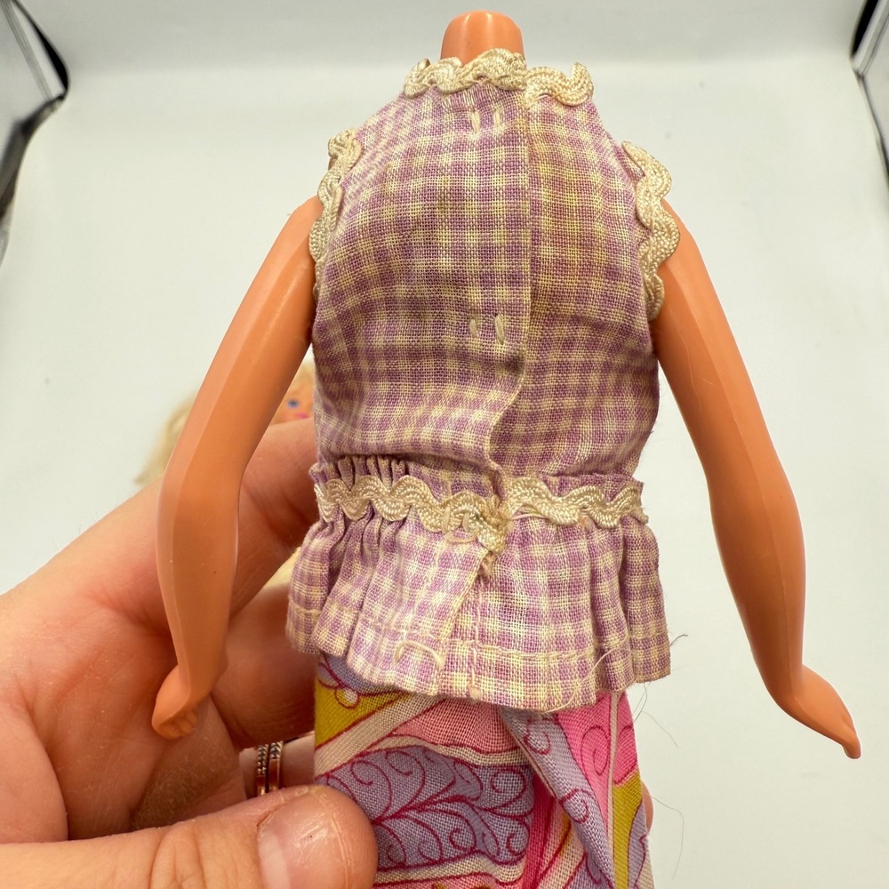 1987 Mattel Skipper Doll (Detached Head) + Vtg Japan Tagged Top, Skirt & Sandals - Picture 5 of 14